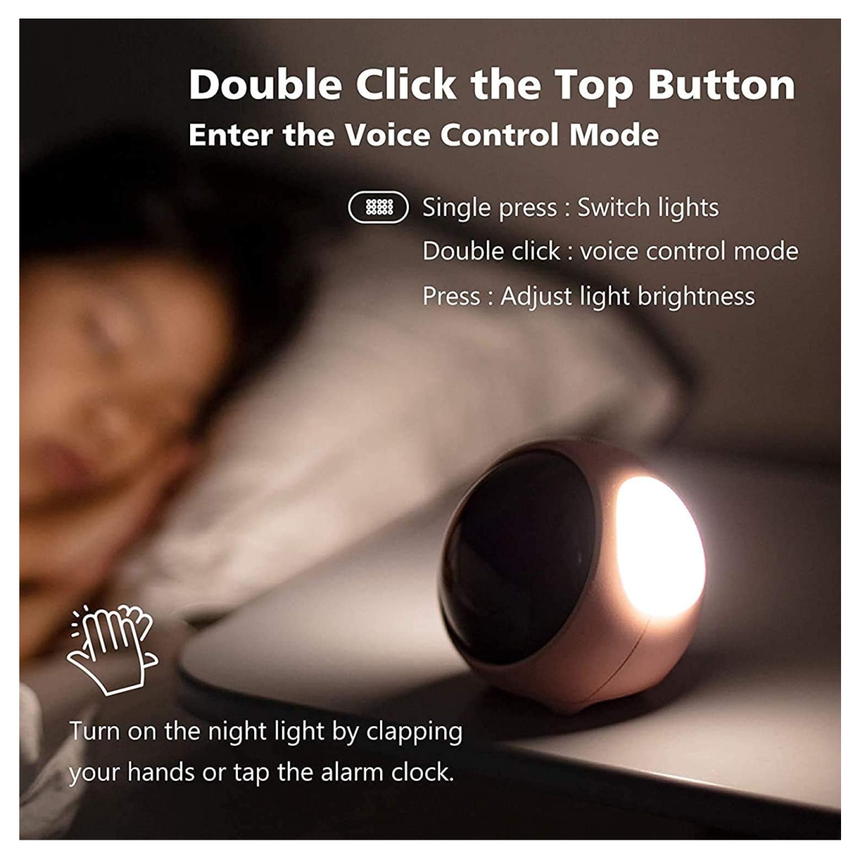 Miniatura 2 de Reloj Despertador Emoji multifunción led